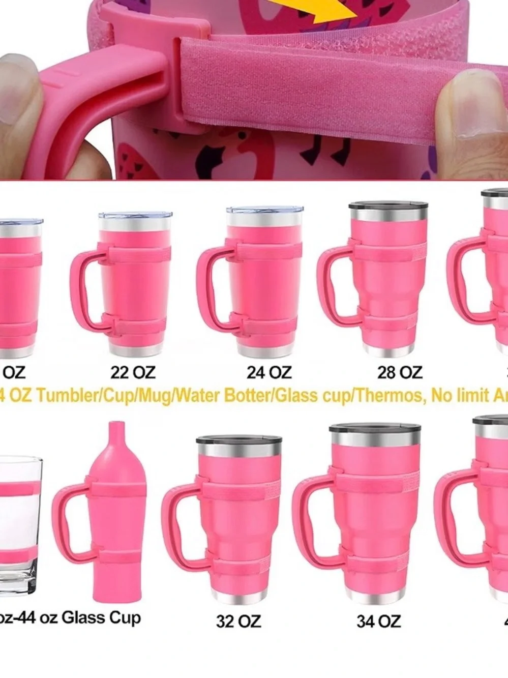 Tumbler adjustable Handles